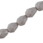 10 x Top facet druppel 7x5mm Grijs (Druppel glaskralen), Ophalen of Verzenden, Nieuw, Kraal