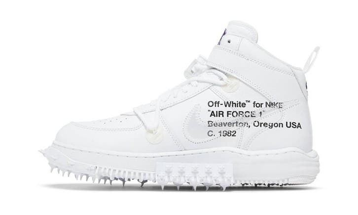 Off-White x Nike Air Force 1 Mid Graffiti White, Kleding | Heren, Schoenen