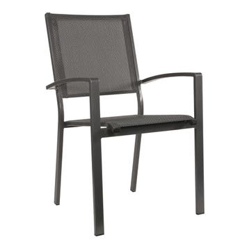 Tuinstoel Stapelbaar Mojito Negro Antraciet Lesli Living, Verzenden, Nieuw