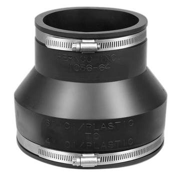 Fernco EPDM koppeling AC 110-122/48-56 H100mm, Doe-het-zelf en Verbouw, Buizen en Afvoer, Ophalen of Verzenden, Nieuw