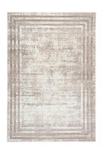 Vintage Vloerkleed | Paris | Kader | Taupe | 280x370 cm, Verzenden, Nieuw