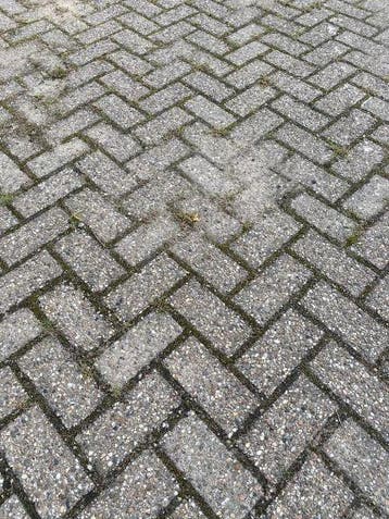 Gebruikte betonklinkers OOIJ grijs, 22x11x7, op pallets..., Ophalen of Verzenden, Gebruikt, Beton, Klinkers
