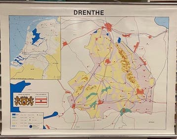 Klassikale kaart Drenthe, Boeken, Verzenden, Nieuw