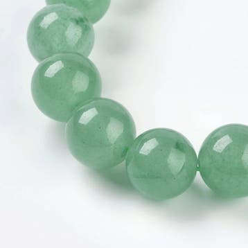 10 x  edelsteen kraal Aventurine 10mm gat 1mm (Kralen), Hobby en Vrije tijd, Kralen en Sieraden maken, Ophalen of Verzenden, Nieuw