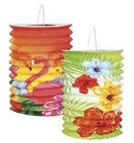 Lampion Tropical Decoratie (set van 2), Verzenden, Nieuw