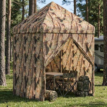 vidaXL Pop-up Gazebo met 4 Zijwanden 3 x 3 m Bos Camouflage, Tuin en Terras, Verzenden, Nieuw