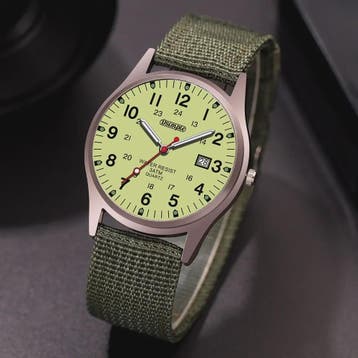 Stijlvol Herenhorloge met Kwarts Uurwerk, Lichtgevende Wijze, Sieraden, Tassen en Uiterlijk, Verzenden, Nieuw