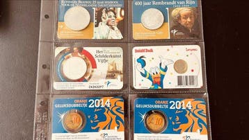 Nederland. Coin Card 2005/2017 (6 stuks) (Zonder