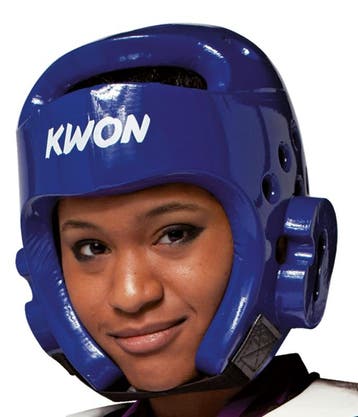 KWON Hoofdbeschermer Blauw (Taekwondo beschermers), Ophalen of Verzenden, Nieuw, Taekwondo, Vechtsportbescherming