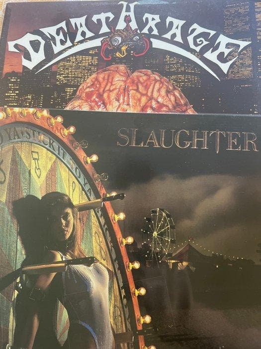 Deathrage - Slaughter - 2x Albums. - Down in the Depth of, Cd's en Dvd's, Vinyl Singles