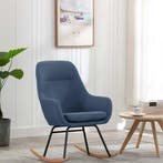 Schommelstoel stof blauw, Verzenden, Nieuw