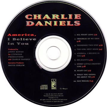 Charlie Daniels - America, I Believe In You, Ophalen of Verzenden, Gebruikt