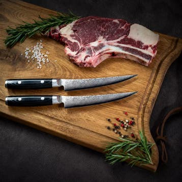 Yaxell Ran Steakmessenset – 2-delig – Giftset – 69 Lag, Ophalen of Verzenden, Nieuw, Overige materialen