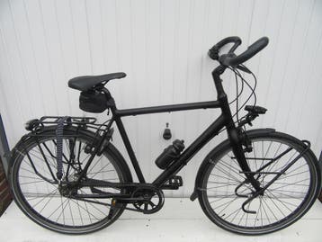 Jan Janssen vakantiefiets, Rohloff met Belt nr. 6500, 28 inch, 10 tot 15 versnellingen, Velgrem, Zo goed als nieuw