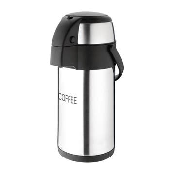 RVS pompkan koffie | 3L Olympia, Verzenden, Nieuw in verpakking