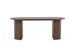 Ovale Eettafel Oakly 200x90 cm Eikenhout Bruin Fineer Jorn, Verzenden, Nieuw