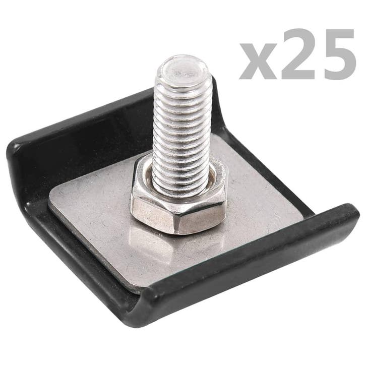 vidaXL Rastermatverbinding 25 sets antraciet, Tuin en Terras, Tuinhekken en Hekwerk, Nieuw, Verzenden