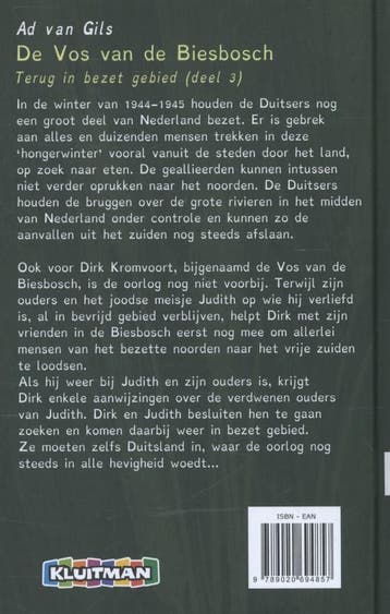 Terug in bezet gebied / De Vos van de Biesbosch Ad van Gils, Boeken, Verzenden, Zo goed als nieuw, Ad van Gils