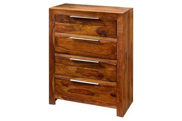 Dressoir PURE 100 cm sheeshamhout bruine steenafwerking -, Huis en Inrichting, Kasten | Dressoirs, Ophalen of Verzenden, Nieuw