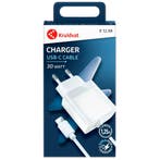 Kruidvat 30W USB-C Oplader, Telecommunicatie, Mobiele telefoons | Toebehoren en Onderdelen, Verzenden, Nieuw