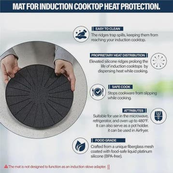 Inductie Kookplaat Mat - Hittebestendig & Krasvrij - Silicon, Verzenden, Nieuw