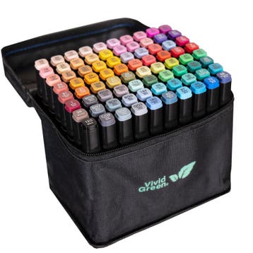 Twinmarkers 80 stuks voor volwassenen - Alcohol Markers, Verzenden, Zo goed als nieuw