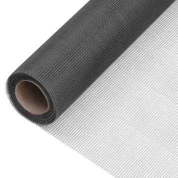 vidaXL Gaas 112x1000 cm glasvezel zwart, Tuin en Terras, Verzenden, Nieuw, Overige materialen, 1 tot 2 meter