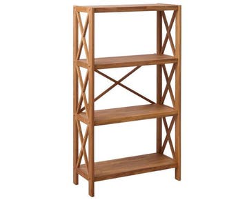 Stellingkast x-shelf eiken 124 cm, Ophalen of Verzenden, Nieuw