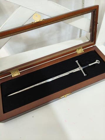 Lord of the Rings - - Film rekwisiet Aragorns zwaard, Nieuw