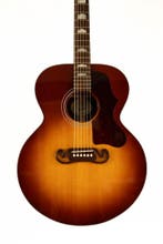 Gibson SJ-200 Studio Rosewood Burst 2022, Ophalen of Verzenden, Zo goed als nieuw, Western- of Steelstringgitaar, Met koffer