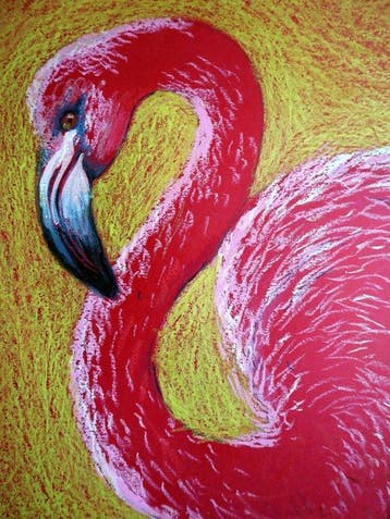 RAKHMET REDZHEPOV (Ramzi) - Flamingo on Gold – Blazing