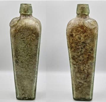 Post medieval Glass Gin Case Bottle - found in Nigeria -