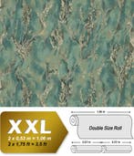 EDEM 421ST28 Grafisch behang en metallic effect groen, Verzenden