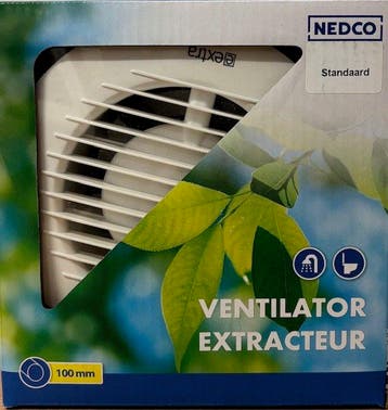 - Nedco RM100 Bad/toiletventilator, Ophalen of Verzenden, Nieuw
