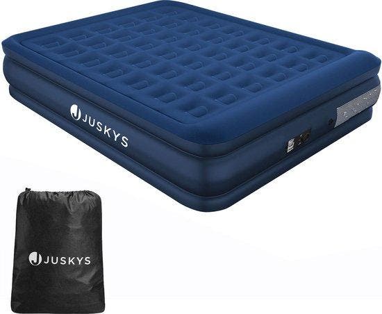 2dekans | Juskys Luchtbed Zelfopblaasbaar - Blauw - 197 x, Huis en Inrichting, Slaapkamer | Bedden, Blauw, Zo goed als nieuw, Ophalen of Verzenden