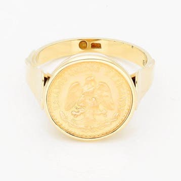 Ring - 14 karaat Geel goud - Munt, Nieuw