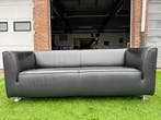 Bank GELDERLAND type 4800 bankstel zwart leer design sofa, Huis en Inrichting, Banken | Bankstellen, Design, Driepersoons, Rechte bank