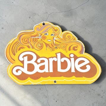 Barbie - Emaille plaat - Emaille