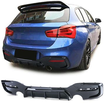 Diffuser M135i M140i Performance Glans BMW F20 F21 LCI B4575, Nieuw, Achter, BMW