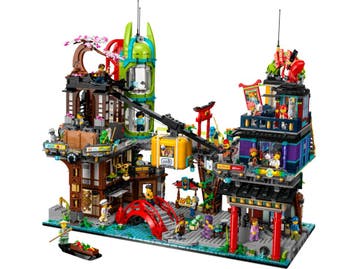 LEGO LEGOÂ® EXCLUSIVE Die Markte von NINJAGO City 71799, Kinderen en Baby's, Speelgoed | Duplo en Lego, Verzenden, Nieuw, Complete set