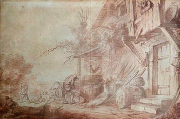 Karel Dujardin (c.1626-1678), Toegeschreven aan - Paesaggio