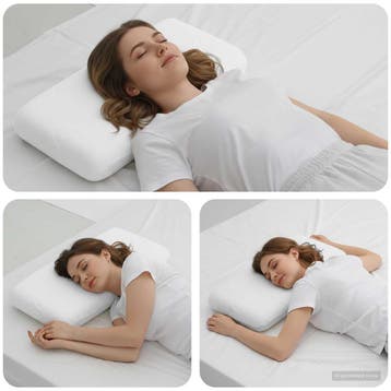 vidaXL Slapen kussen Effen Wit 70 x 36 x 11,5 cm Traagschuim, Verzenden, Nieuw, Wit