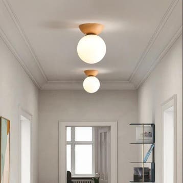 Moderne LED Plafondlamp Glas en IJzer Nordic, Verzenden, Nieuw