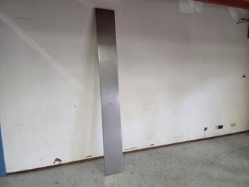 RVS Werkblad – B249,5 x D30 x H2,5 cm, Gebruikt