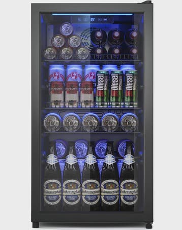 90L Drankenkoelkast met Dubbel Glas, LED Verlichting en 128, Verzenden, Nieuw