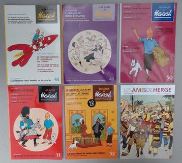 Hergé - 6 Fascikels - Les Amis de Hergé 48 à 52 et 71 +, Boeken, Nieuw