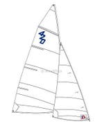 TRAINING ZEIL GROOTZEIL+FOK 420 - WINDESIGN-, Watersport en Boten, Ophalen of Verzenden, Nieuw, Zeilboot of Motorboot