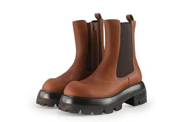Jeffrey Campbell Enkellaarzen in maat 41 Bruin, Bruin, Verzenden, Lage of Enkellaarzen, Zo goed als nieuw