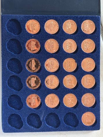 wereld. Medal Eisenbahnen - 21 pcs (Zonder minimumprijs)