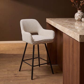 Barkruk Sophie Beige | Starfurn, Ophalen of Verzenden, Nieuw